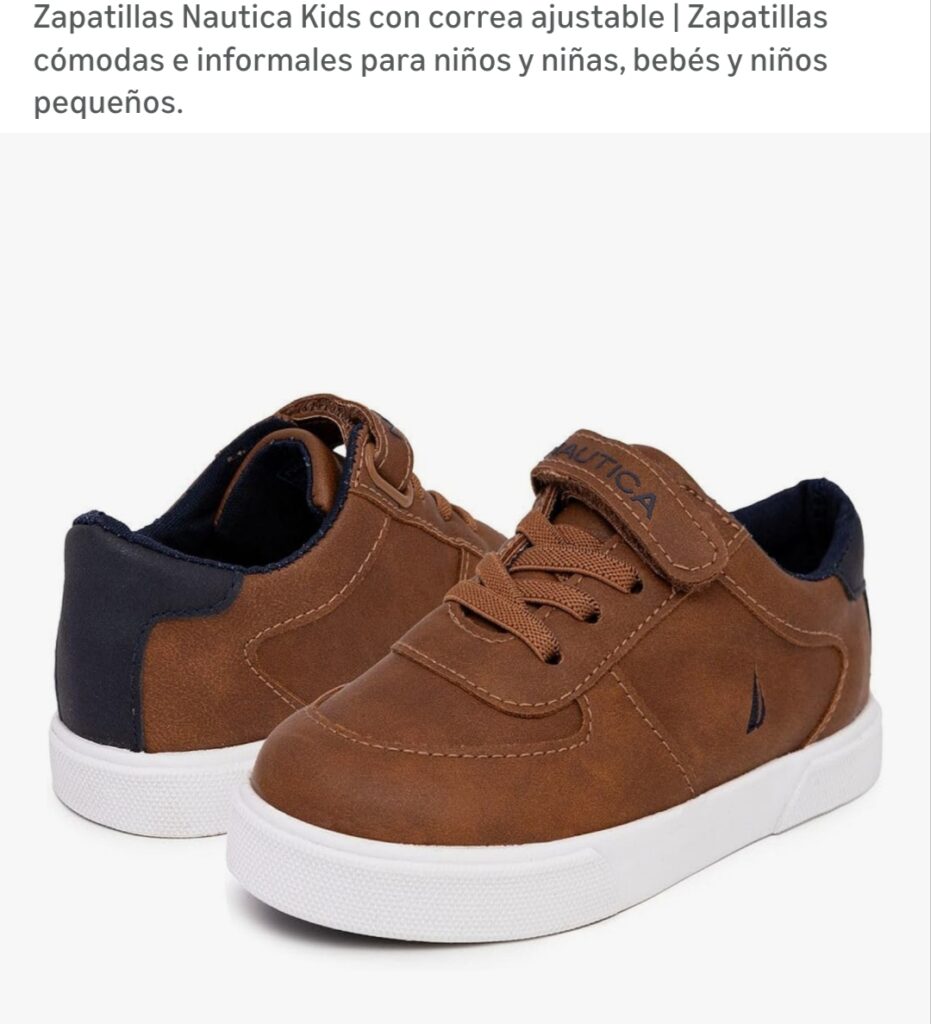 Zapatillas Nautica Kids con correa ajustable